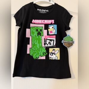 Kids Black T-Shirt Minecraft 4T-5T